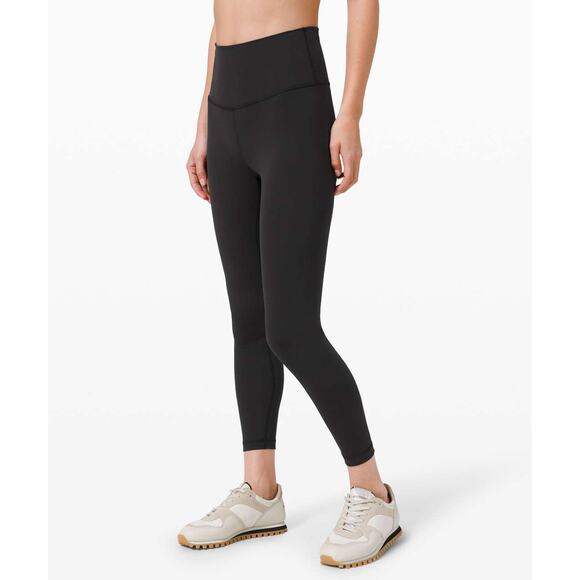 Lululemon Wunder Train High-Rise Tight 25" Black  Size 6 Everlux Run Gym - Picture 1 of 6